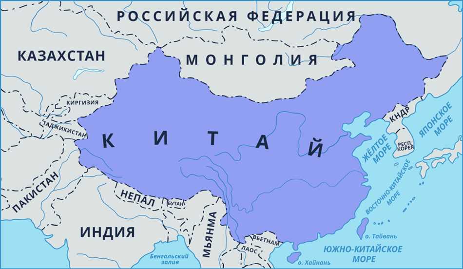 Карта китая 2022